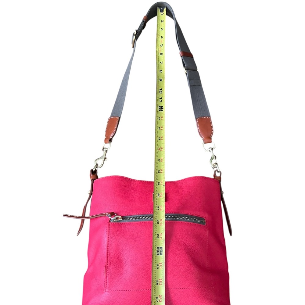 Dooney & Bourke Pebble Grain Small Kiley Crossbody Red Leather Bag‎ - Picture 11 of 16